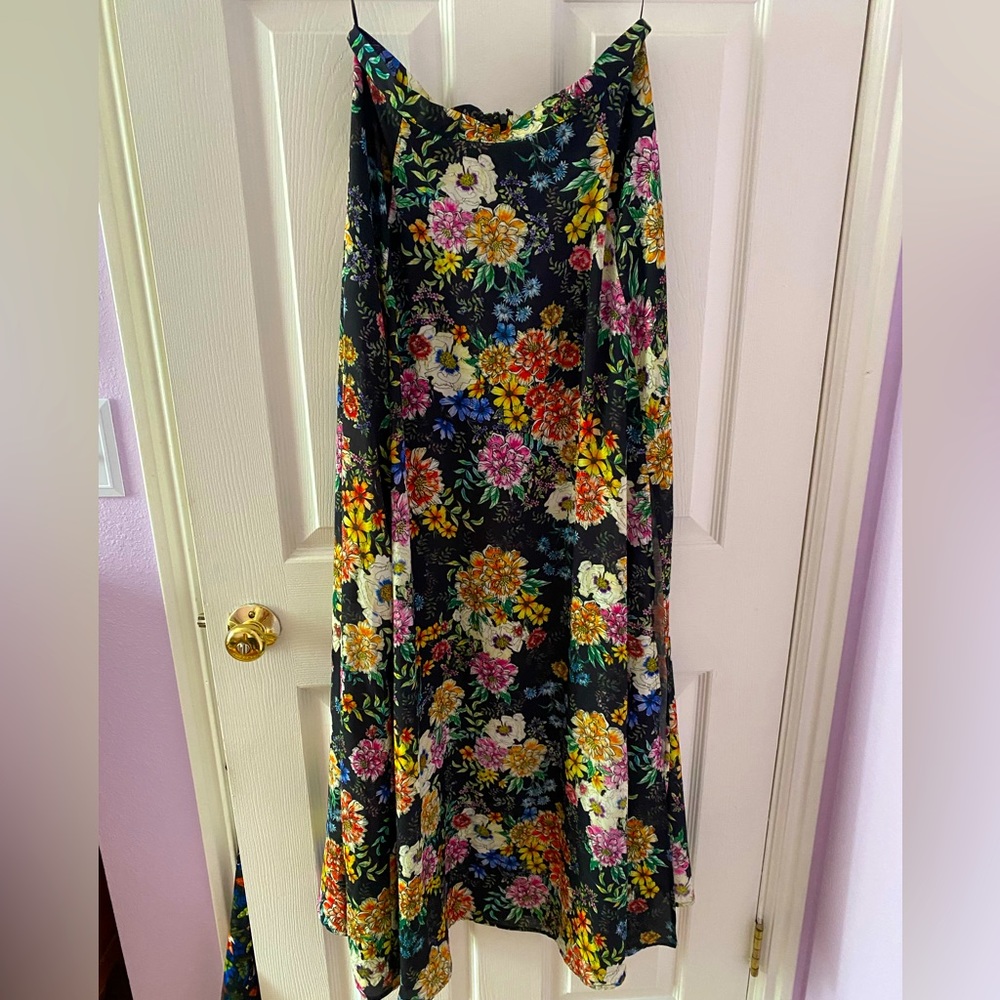 Yumi Kim Full Length Floral Skirt with Slit (Large)